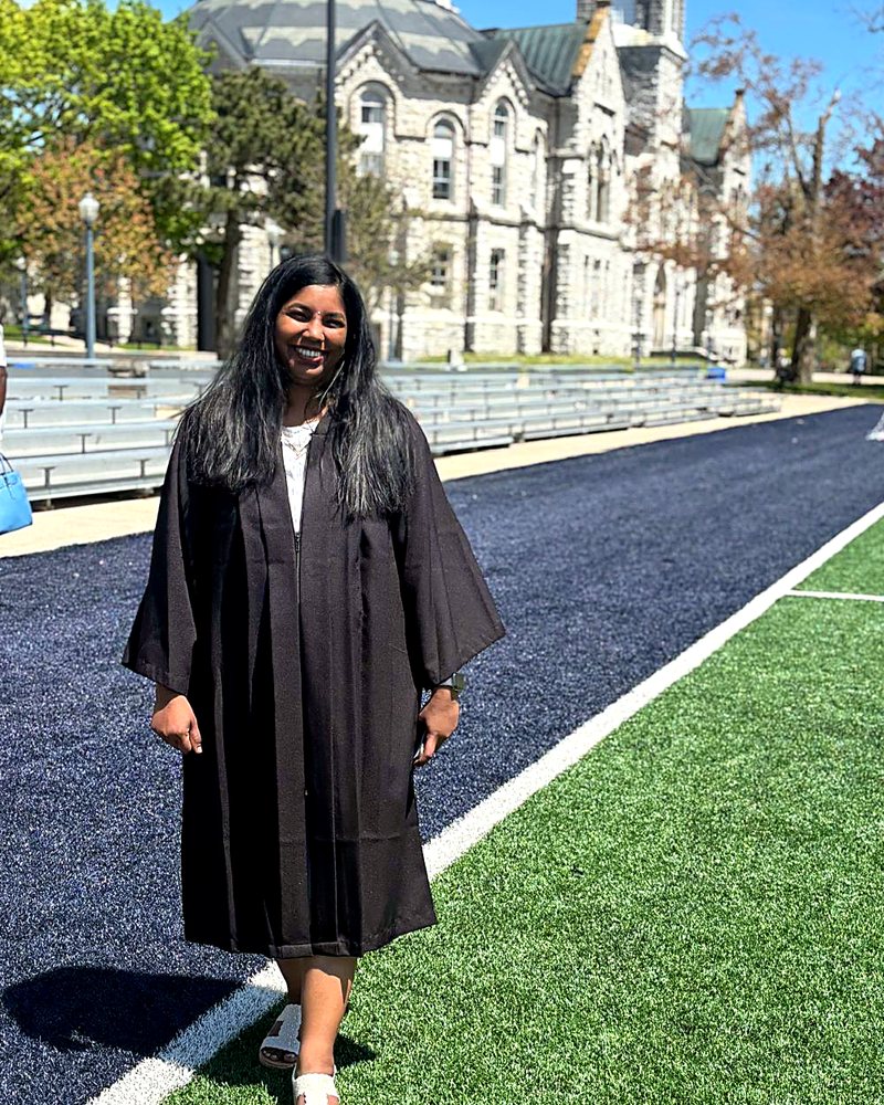 Martina Mejeba at her graduation